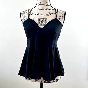 Express Peplum double strapped top.  Exposed back. NWOT